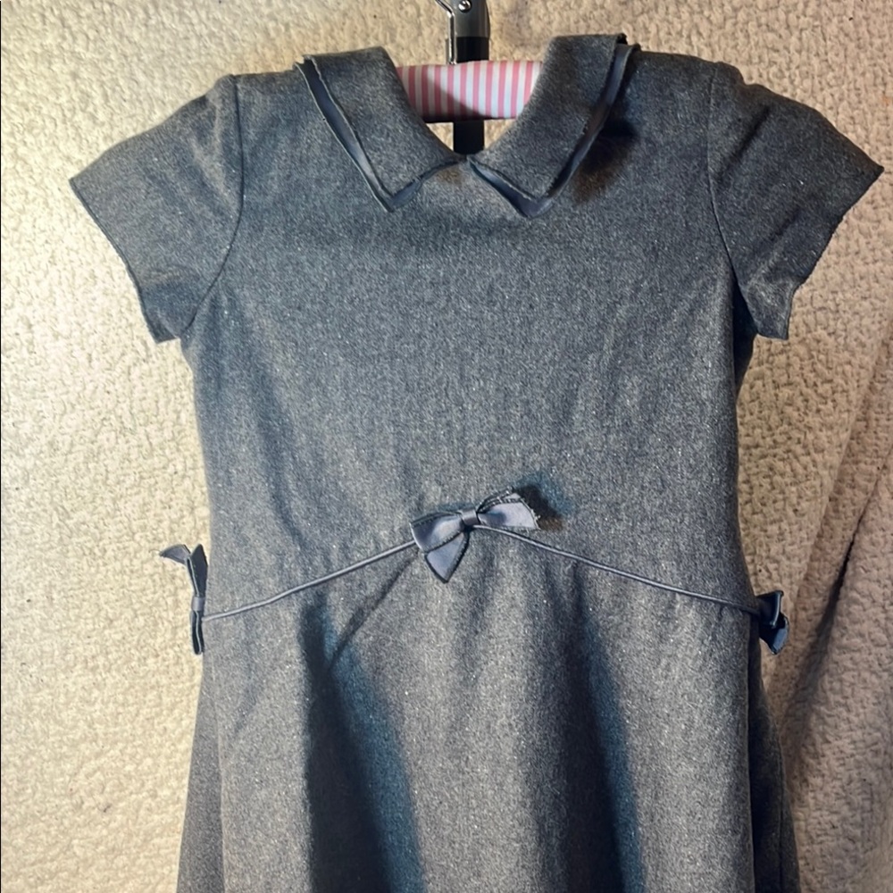David Charles Girls Gray  Dress